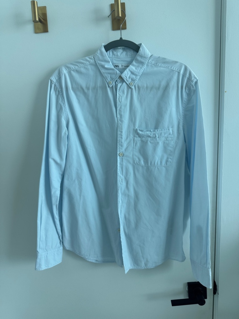 Zara Light Blue Men's Button-Down Shirt